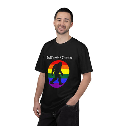 Sassquatch Crossing Pride-Themed T-Shirt