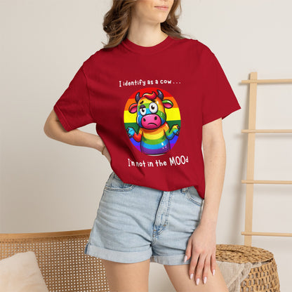 I Identify as a Cow - Pride T-Shirt