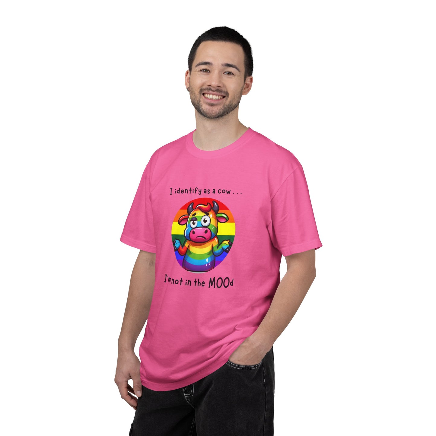 I Identify as a Cow - Pride T-Shirt