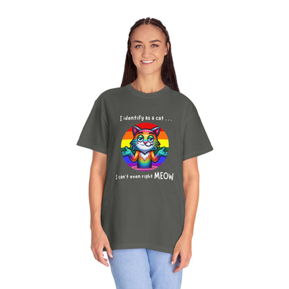 I Identify as a Cat - Pride T-Shirt