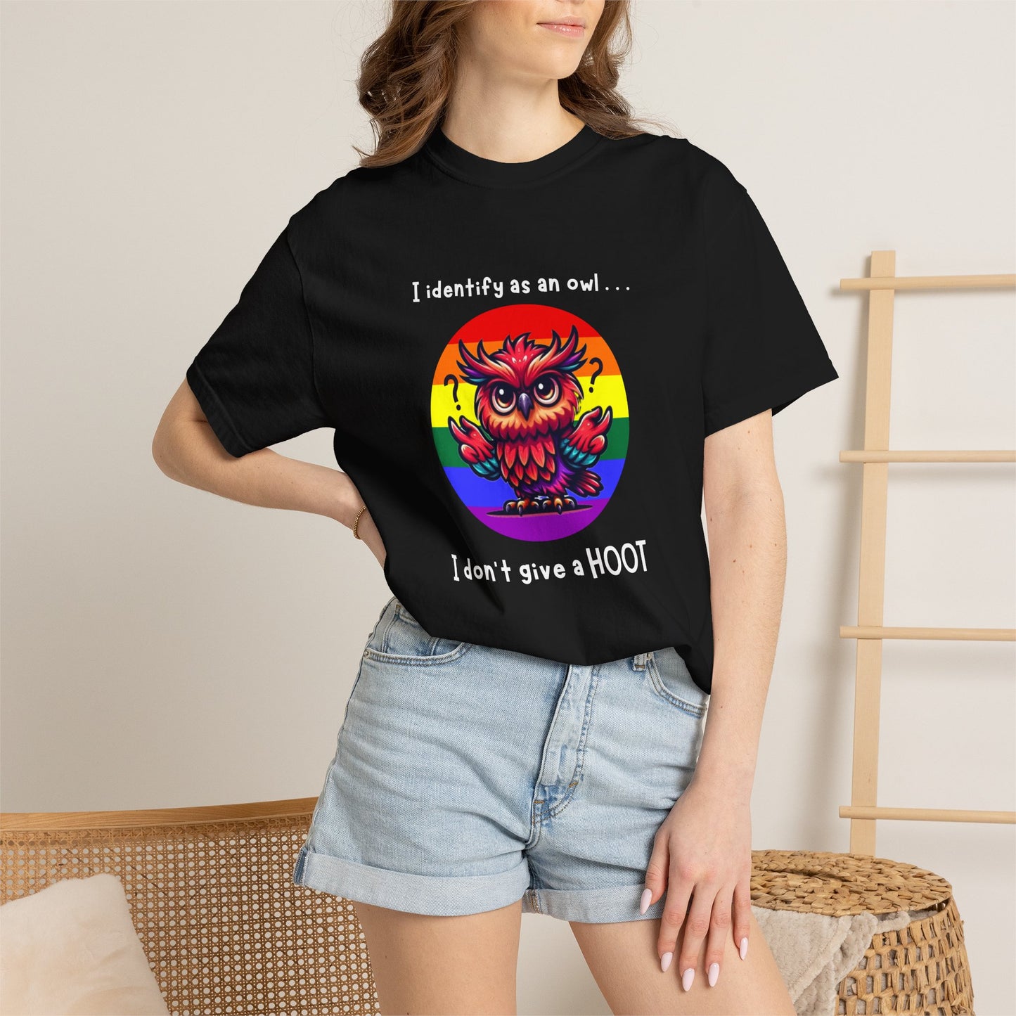 I Identify as an Owl - Pride T-Shirt