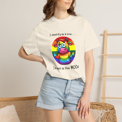 I Identify as a Cow - Pride T-Shirt
