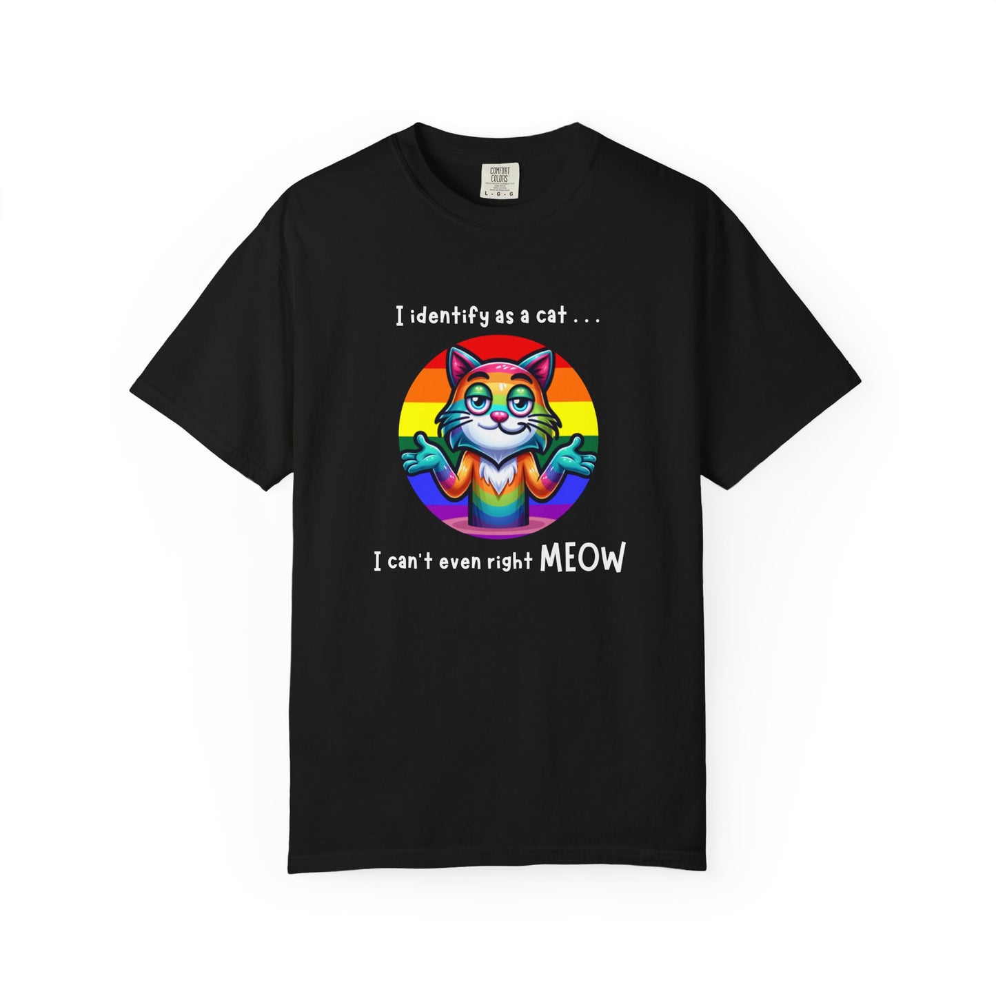 I Identify as a Cat - Pride T-Shirt