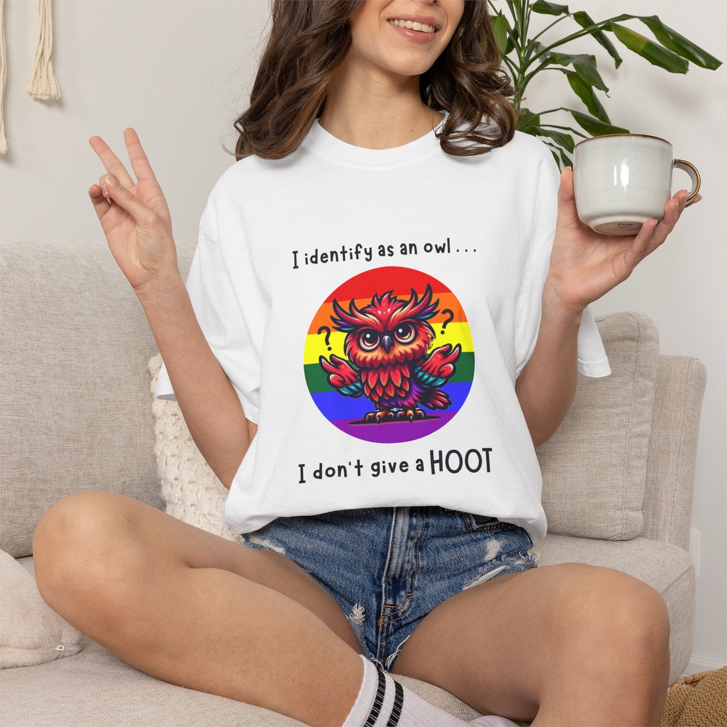 I Identify as an Owl - Pride T-Shirt