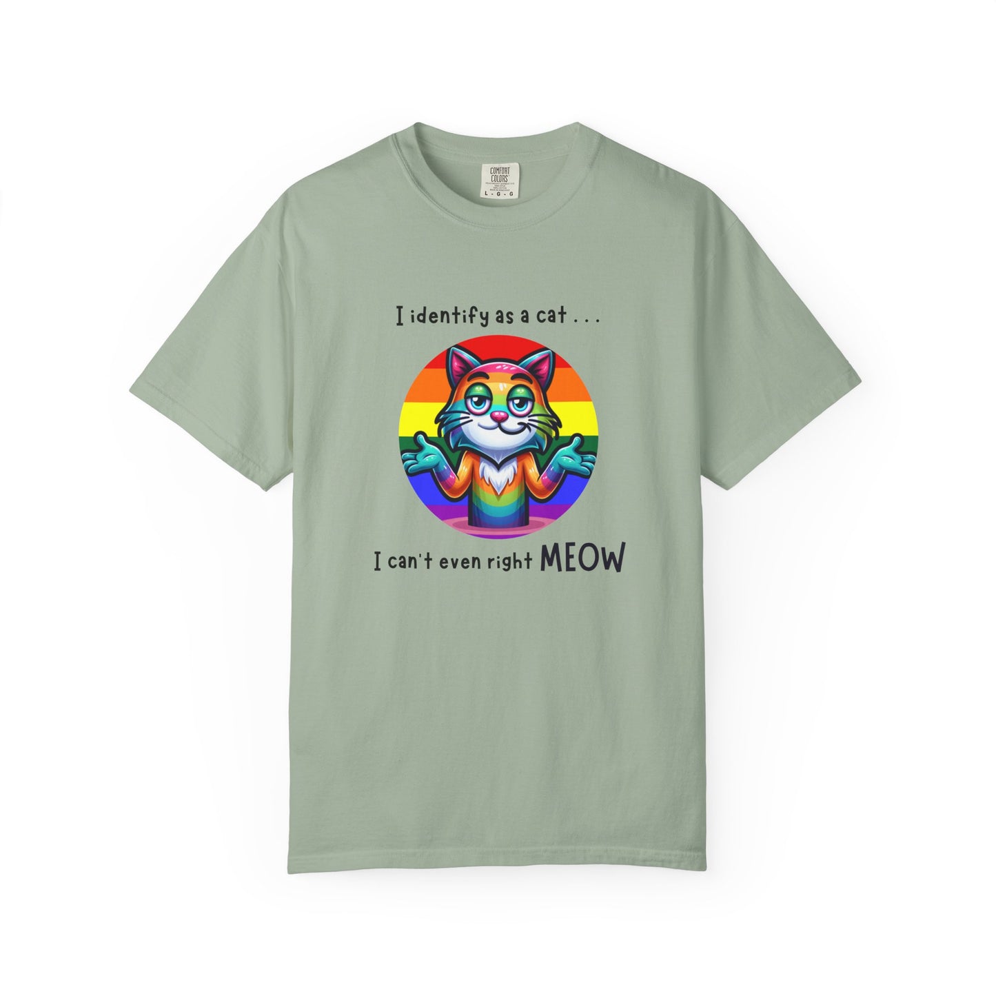 I Identify as a Cat - Pride T-Shirt