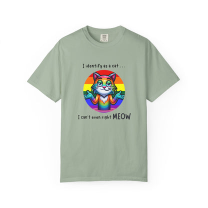 I Identify as a Cat - Pride T-Shirt