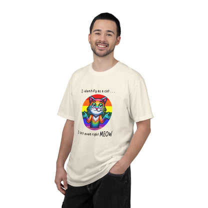 I Identify as a Cat - Pride T-Shirt