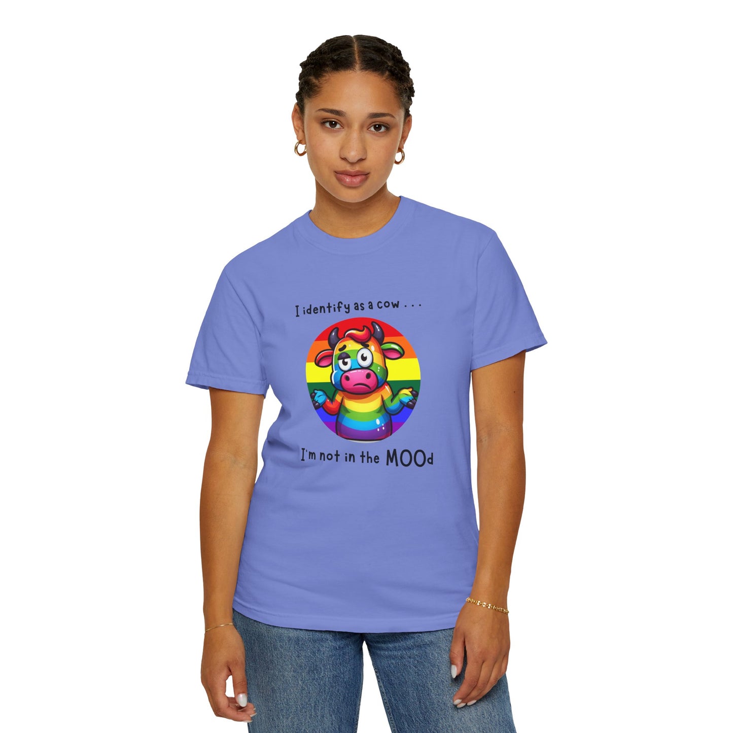 I Identify as a Cow - Pride T-Shirt