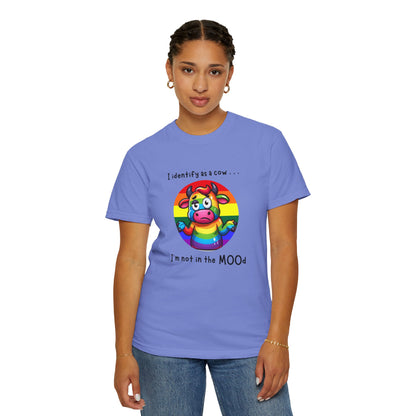 I Identify as a Cow - Pride T-Shirt