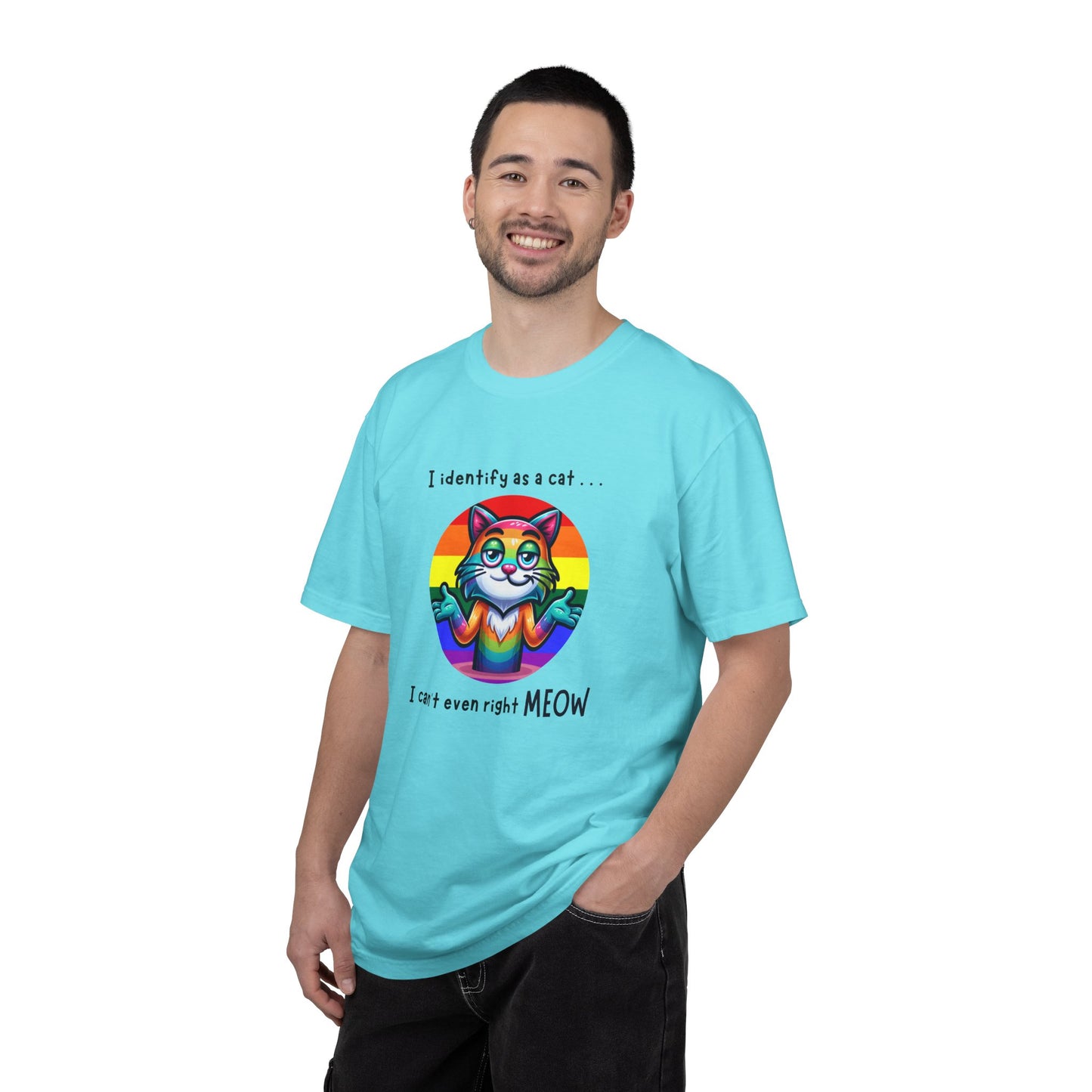 I Identify as a Cat - Pride T-Shirt
