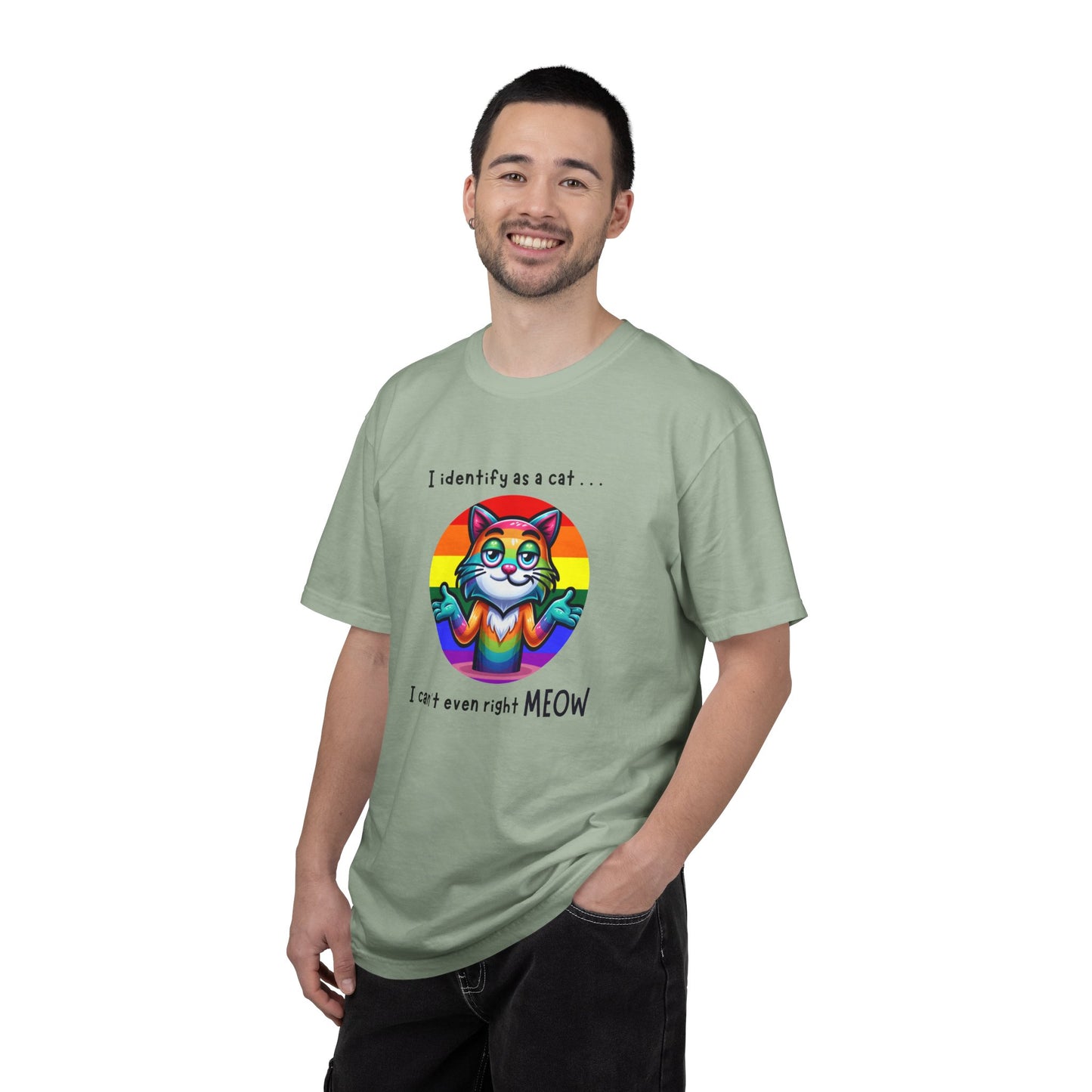 I Identify as a Cat - Pride T-Shirt
