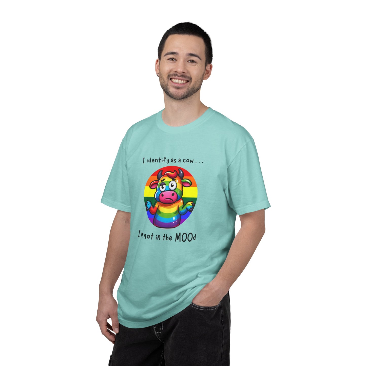 I Identify as a Cow - Pride T-Shirt