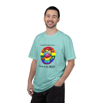I Identify as a Cow - Pride T-Shirt