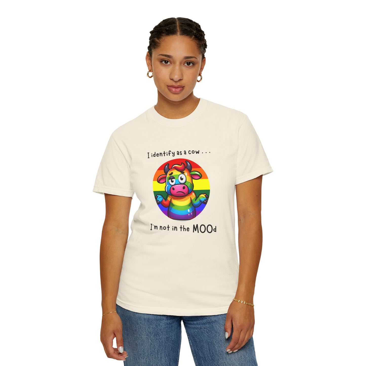 I Identify as a Cow - Pride T-Shirt