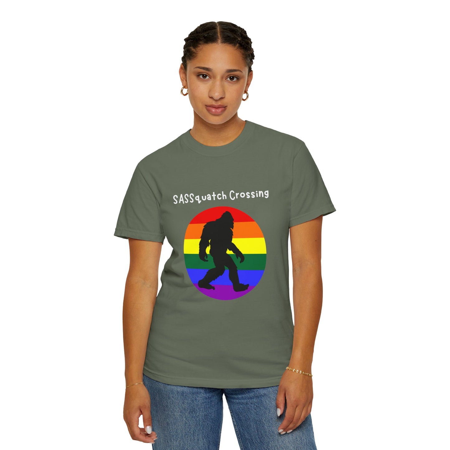 Sassquatch Crossing Pride-Themed T-Shirt