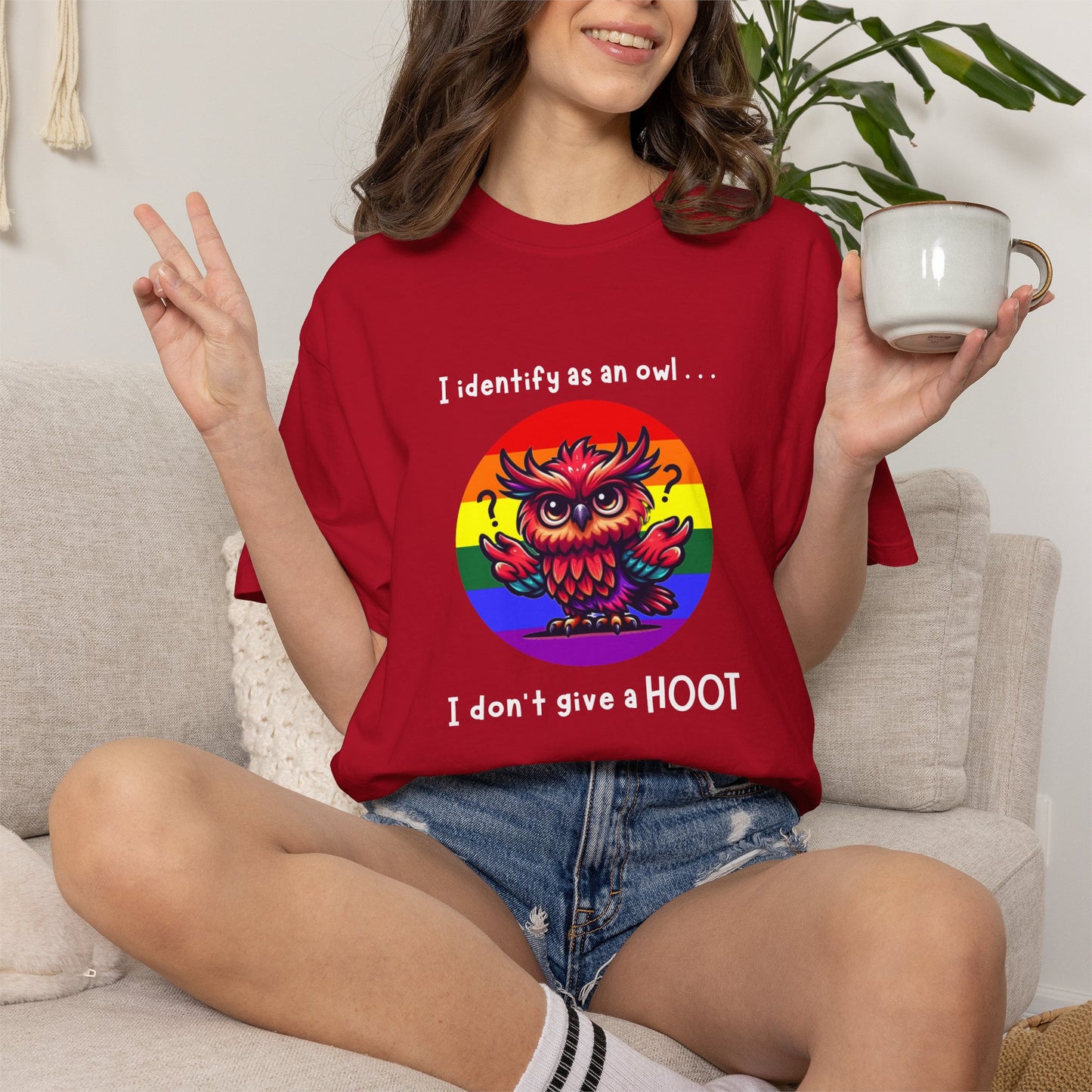 I Identify as an Owl - Pride T-Shirt
