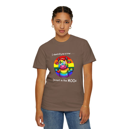 I Identify as a Cow - Pride T-Shirt