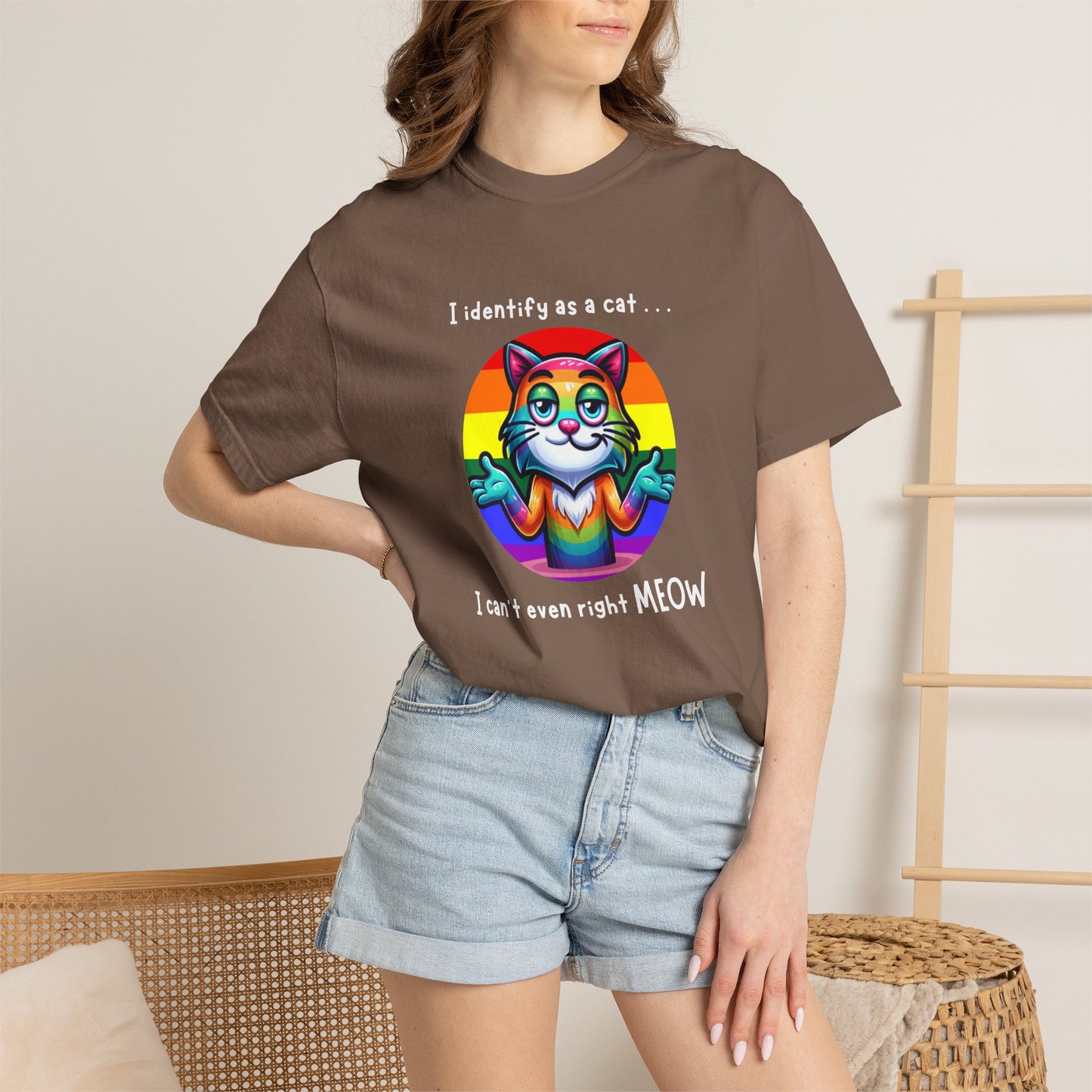 I Identify as a Cat - Pride T-Shirt
