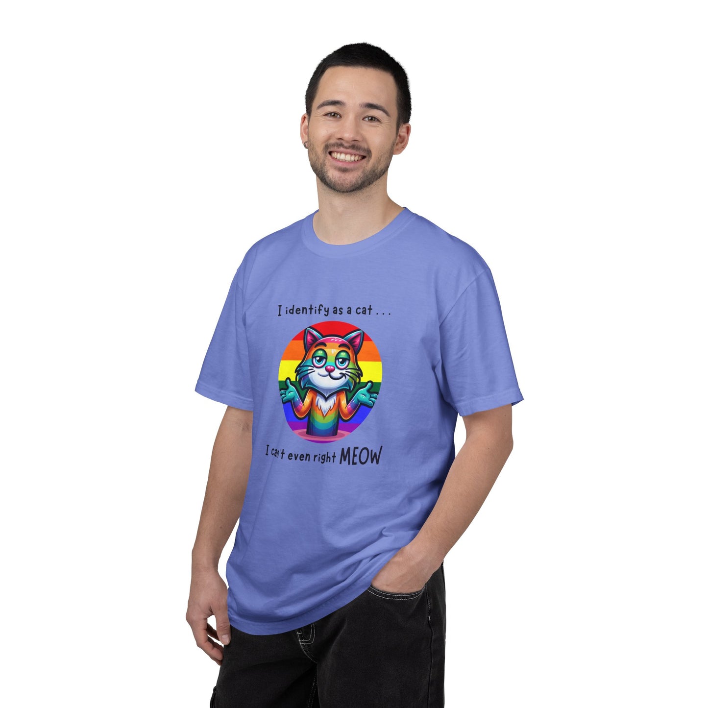 I Identify as a Cat - Pride T-Shirt
