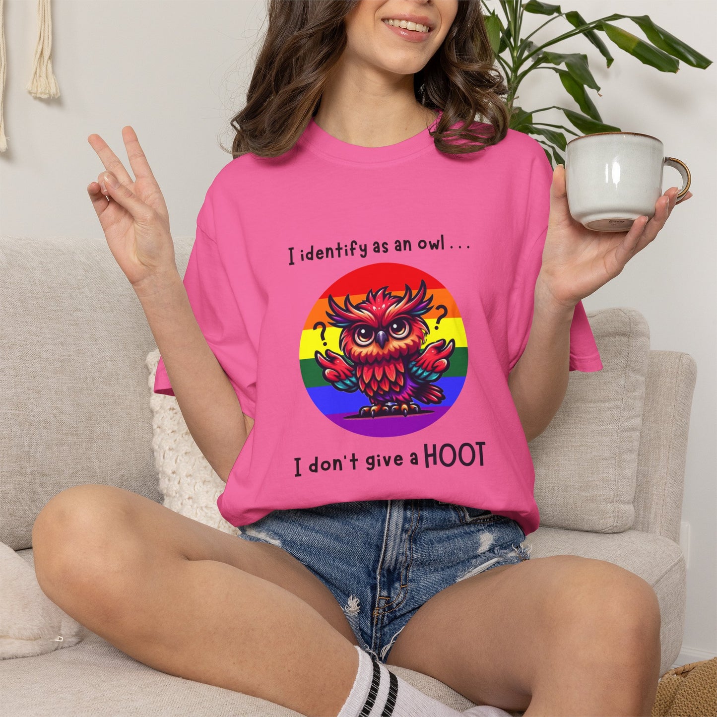 I Identify as an Owl - Pride T-Shirt