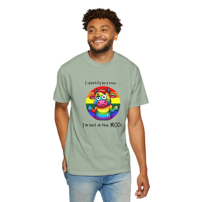 I Identify as a Cow - Pride T-Shirt