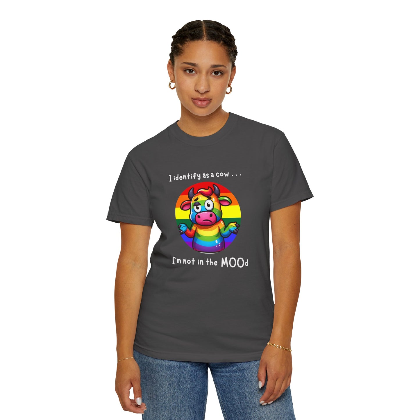 I Identify as a Cow - Pride T-Shirt
