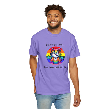 I Identify as a Cat - Pride T-Shirt