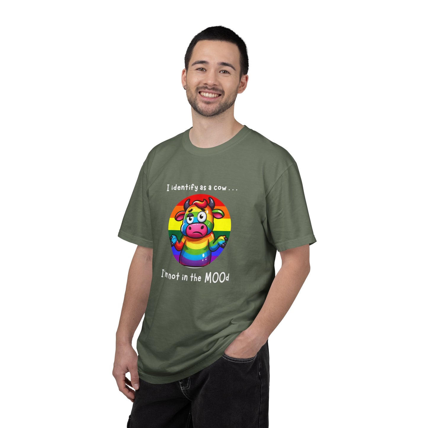 I Identify as a Cow - Pride T-Shirt