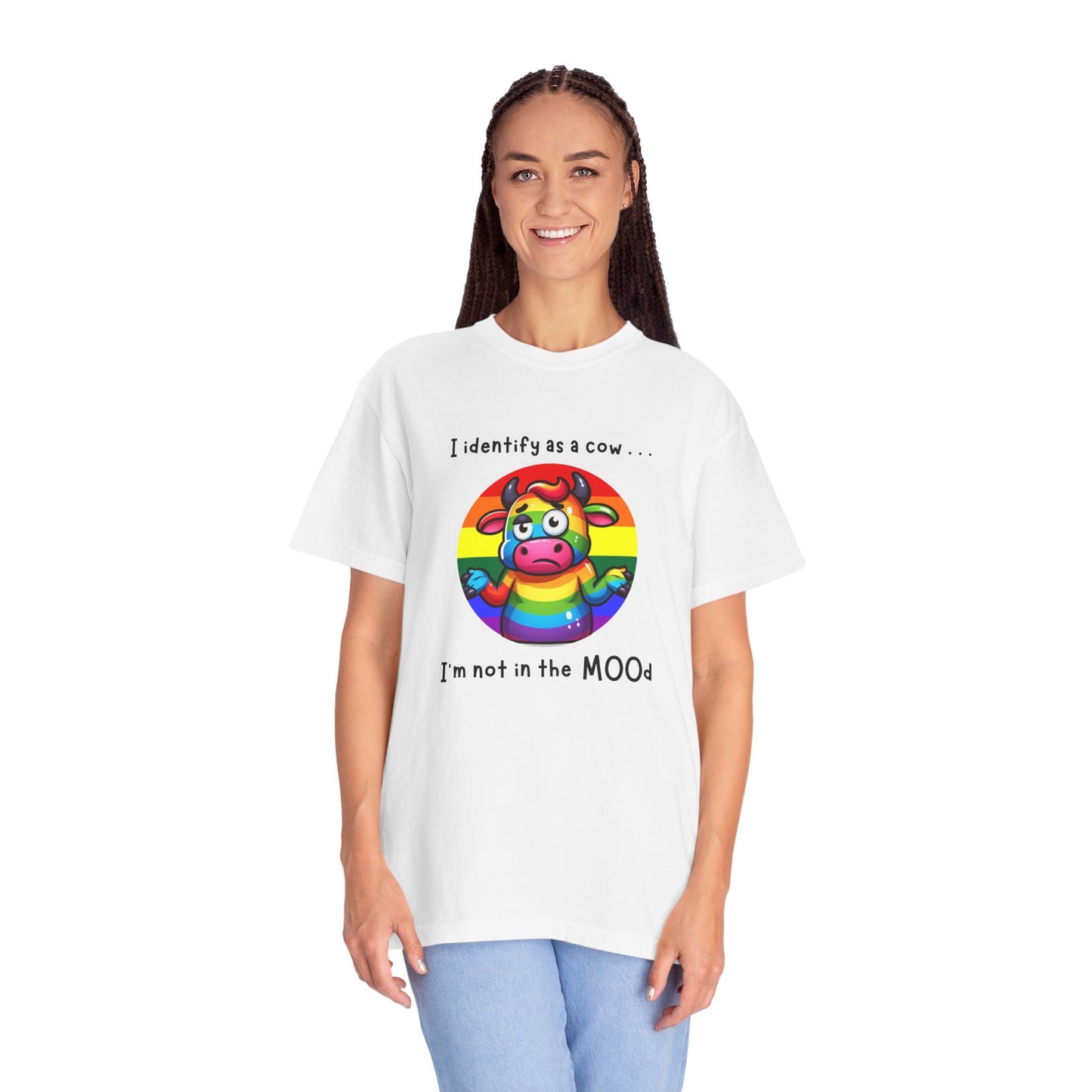 I Identify as a Cow - Pride T-Shirt