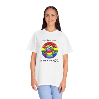 I Identify as a Cow - Pride T-Shirt