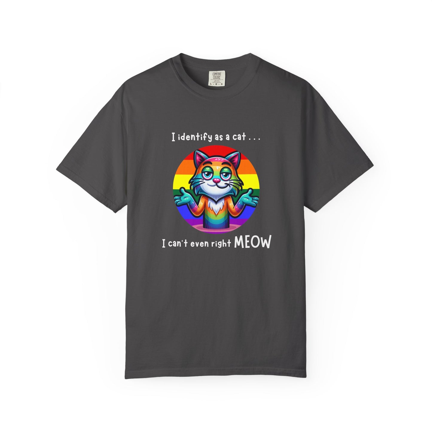I Identify as a Cat - Pride T-Shirt