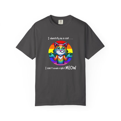 I Identify as a Cat - Pride T-Shirt