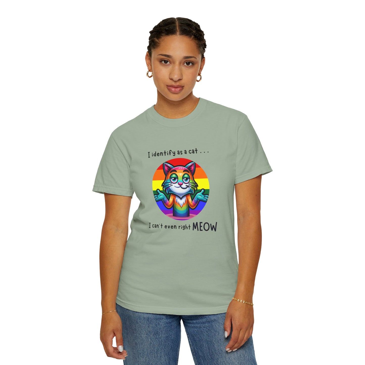 I Identify as a Cat - Pride T-Shirt