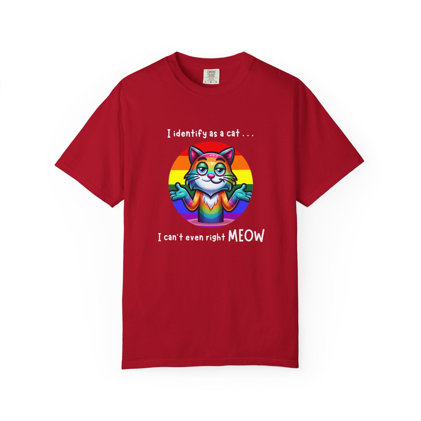 I Identify as a Cat - Pride T-Shirt