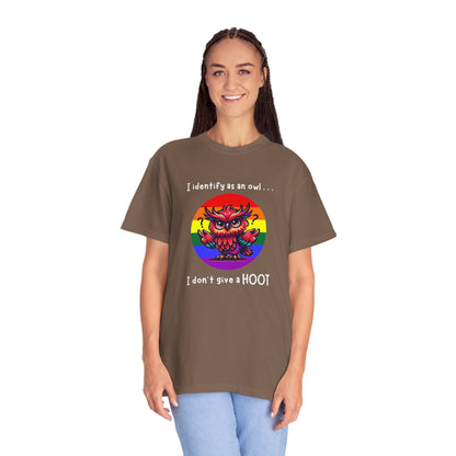 I Identify as an Owl - Pride T-Shirt