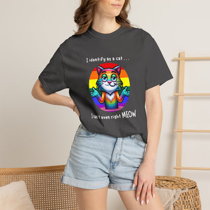 I Identify as a Cat - Pride T-Shirt