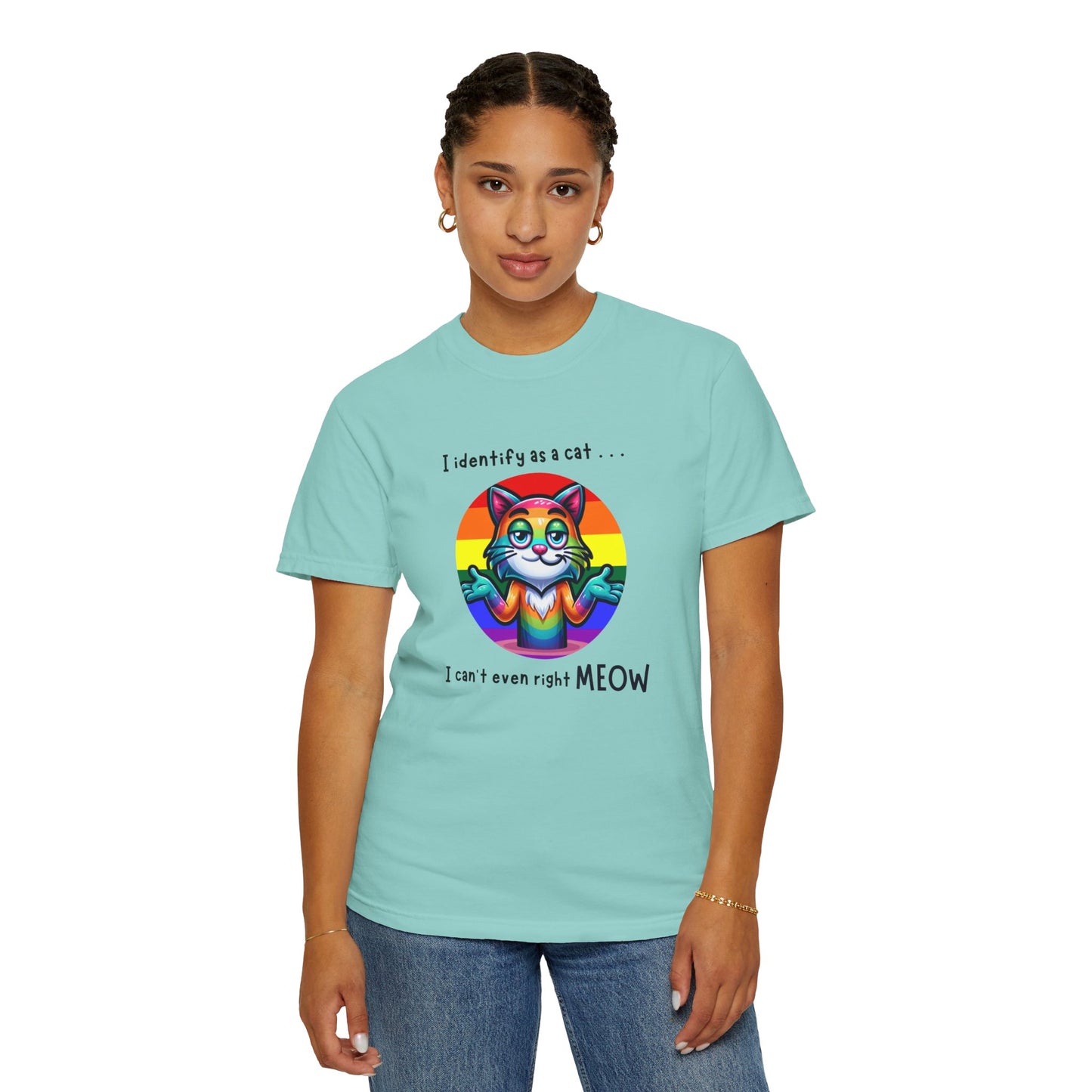 I Identify as a Cat - Pride T-Shirt
