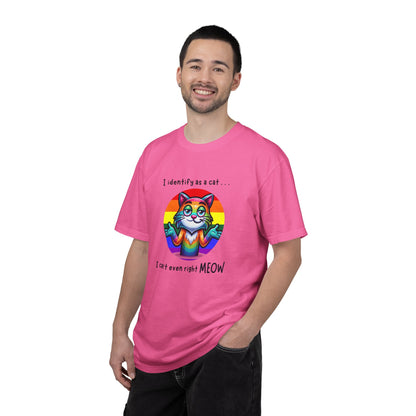 I Identify as a Cat - Pride T-Shirt