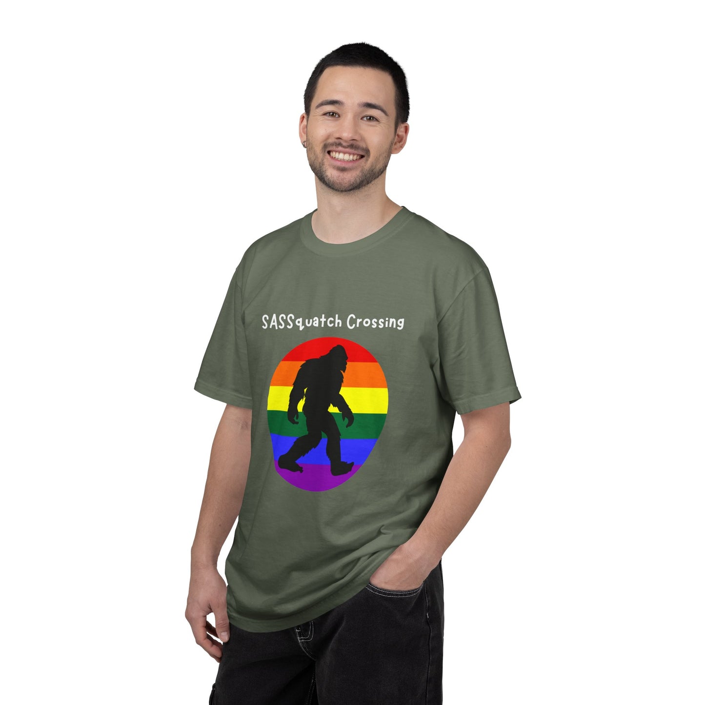 Sassquatch Crossing Pride-Themed T-Shirt