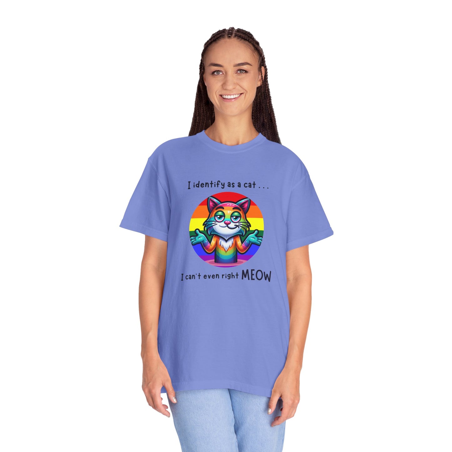 I Identify as a Cat - Pride T-Shirt