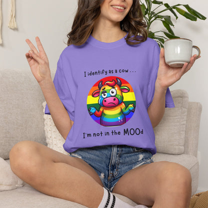 I Identify as a Cow - Pride T-Shirt