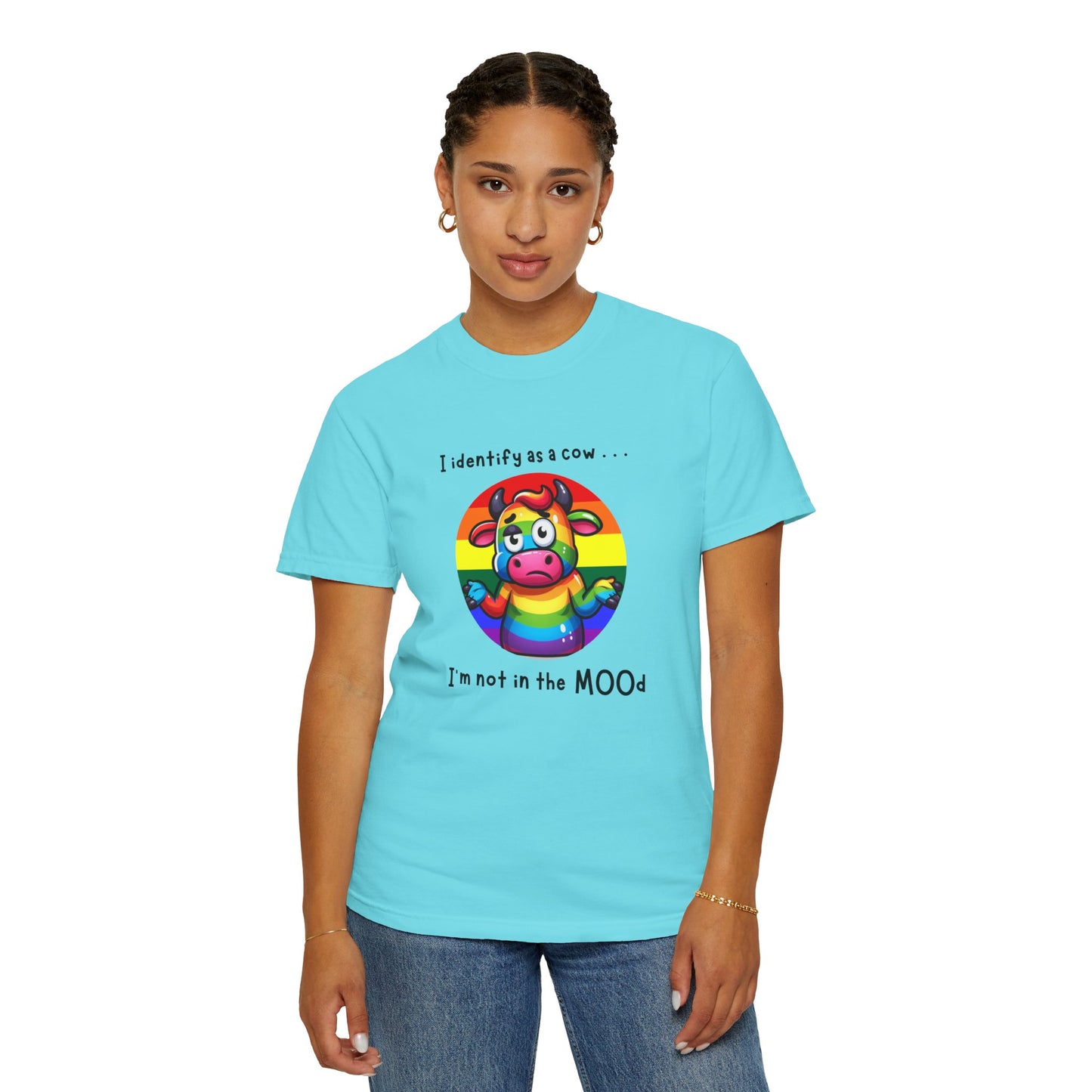 I Identify as a Cow - Pride T-Shirt