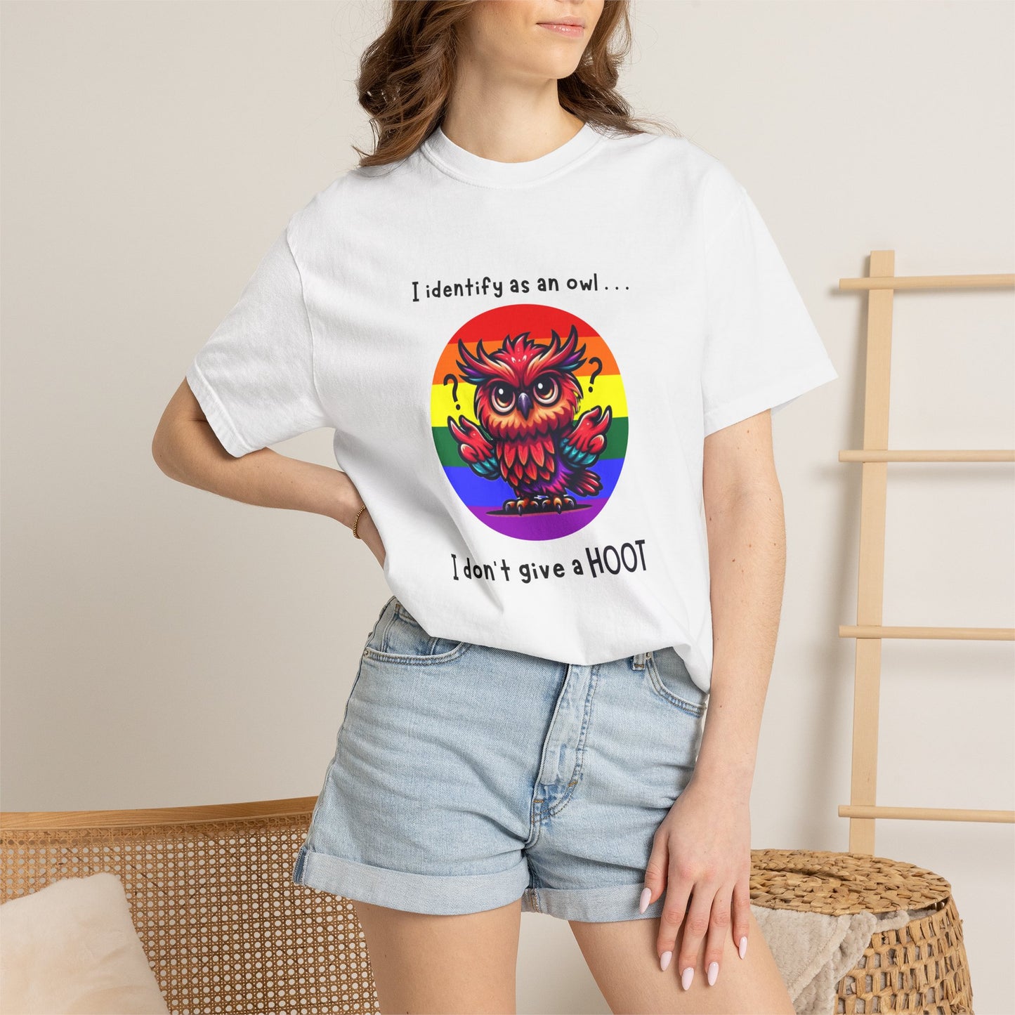 I Identify as an Owl - Pride T-Shirt