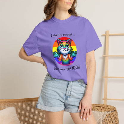 I Identify as a Cat - Pride T-Shirt