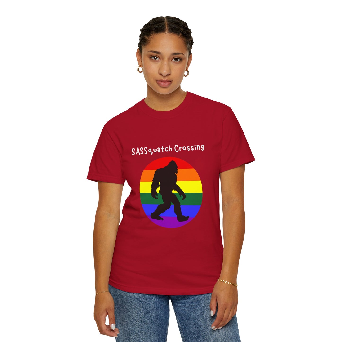 Sassquatch Crossing Pride-Themed T-Shirt