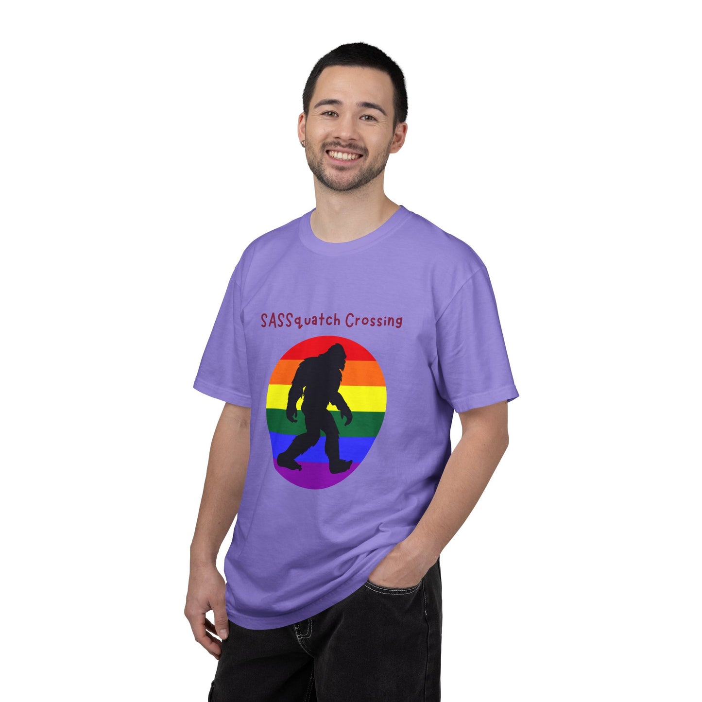Sassquatch Crossing Pride-Themed T-Shirt