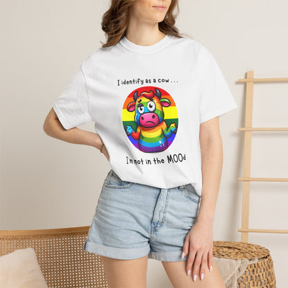 I Identify as a Cow - Pride T-Shirt