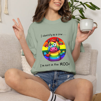 I Identify as a Cow - Pride T-Shirt