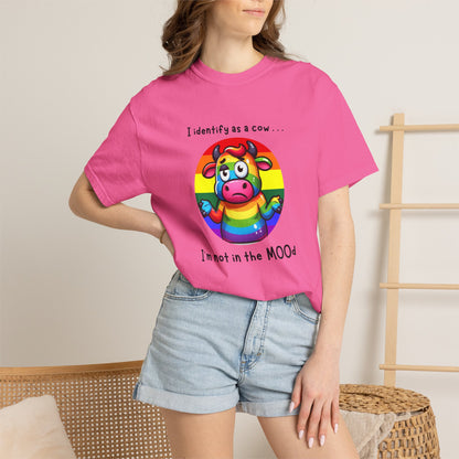 I Identify as a Cow - Pride T-Shirt