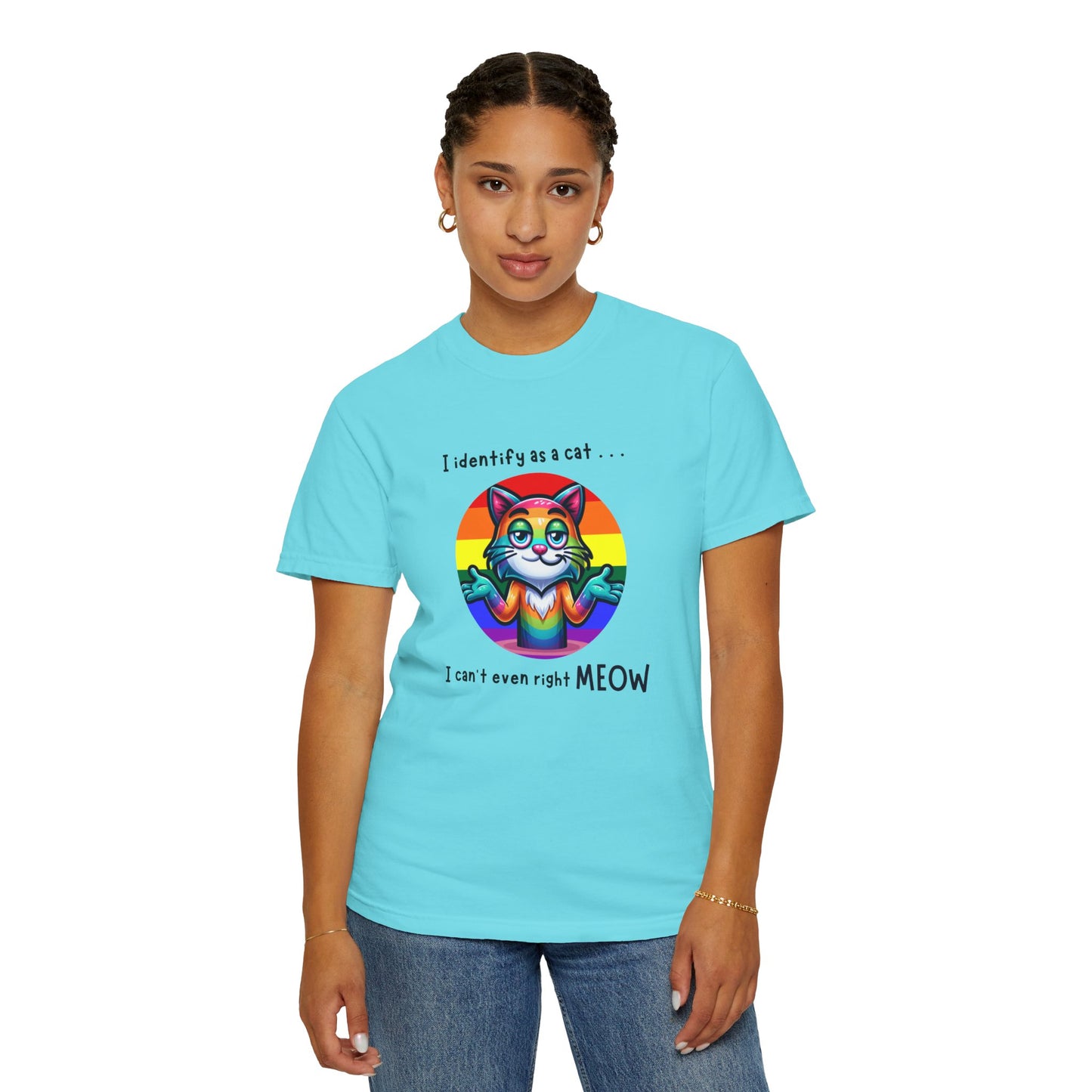 I Identify as a Cat - Pride T-Shirt